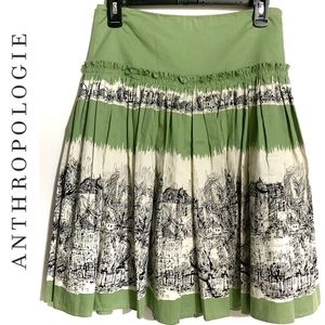 Anthropologie Odille French Village Skirt Size 2